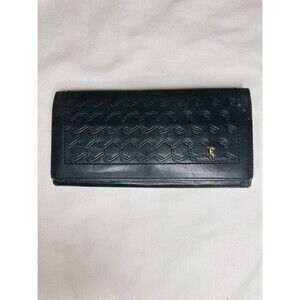 Roberta di Camerino black  leather long wallet